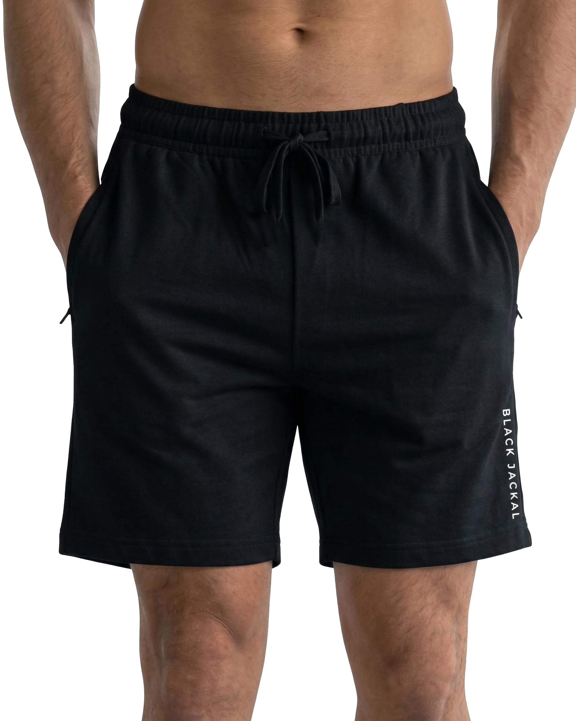 the black jackal Black Jackal | Men's Pure Cotton Shorts | Casual Relaxed Fit Half Pants | 3-Pocket Design | Soft, Breathable Fabric | Designed for All Seasons | Lightweight Summer Wear-picture-53
