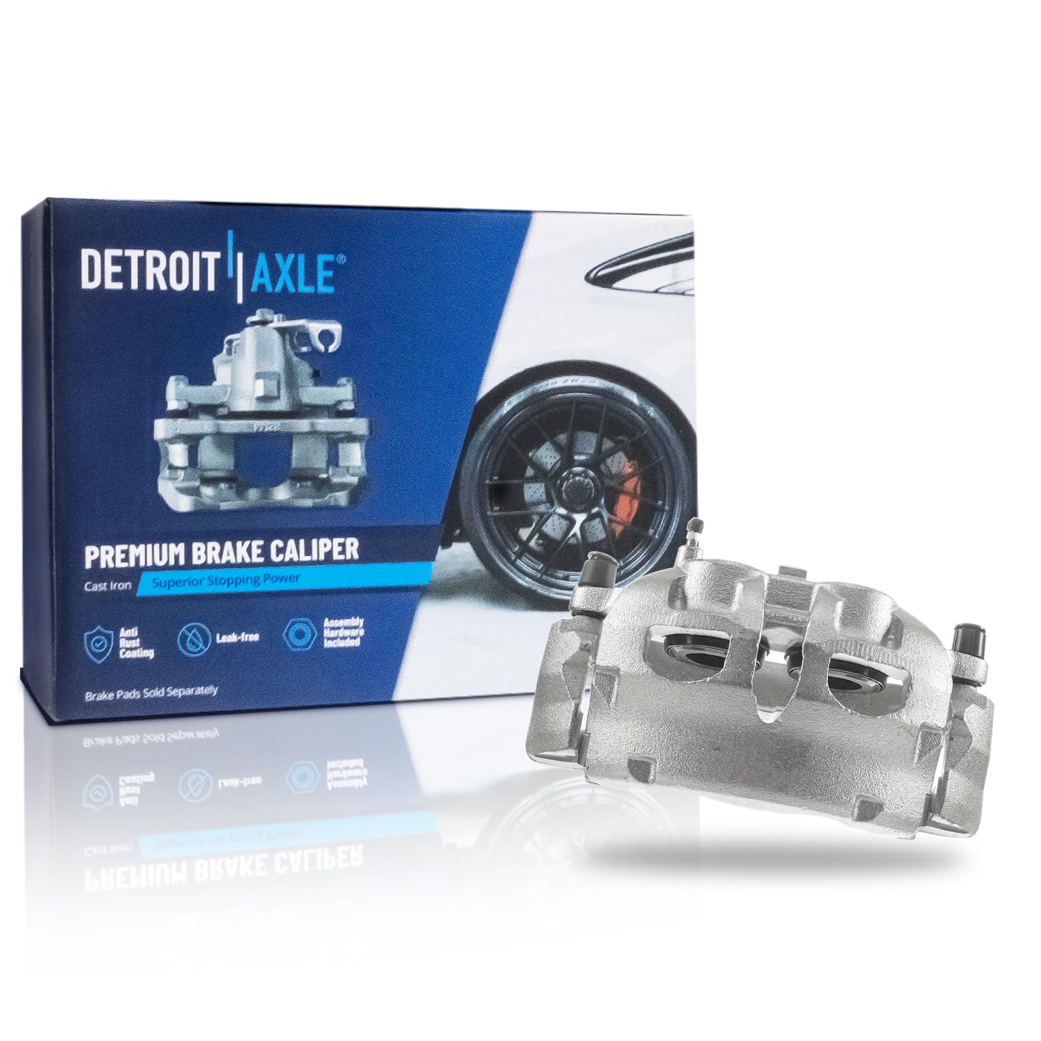 Detroit Axle - Front Left Disc Brake Caliper w/Bracket for Ford Expedition