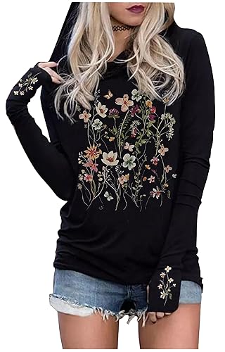 CHUNTIANRAN Hoodies Shirts for Women Early Fall Long Sleeve Tops
