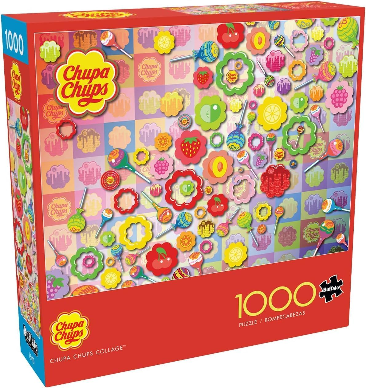 CEACO - Chupa Chups - Chupa Chups Collage - 1000 Piece Jigsaw Puzzle for Adults - Challenging Puzzle Perfect for Game Nights - Finished Puzzle Size is 26.75 x 19.75 – Precision-Cut Pieces
