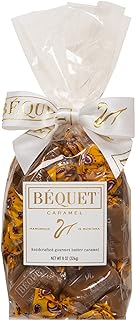 Béquet Caramel - Butterscotch Gourmet Candy - Candy Individually Wrapped - Made in Montana - Kosher (Star D) and Gluten Free - 8 Ounce Gift Bag