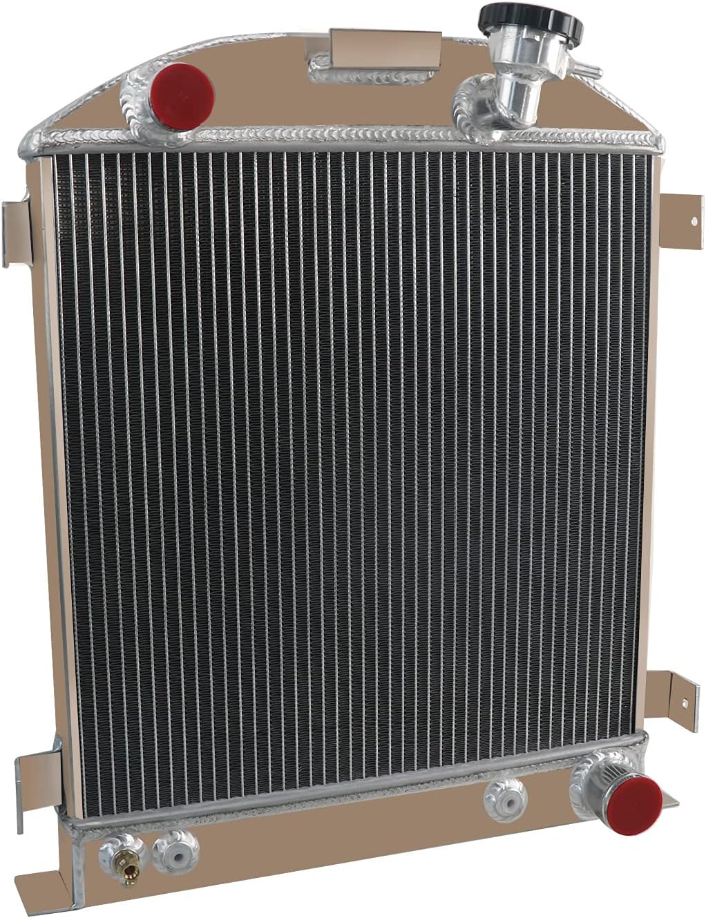 4 Row Core Radiator For 1928 1929 1930 1931 Ford Model A 3'' Chopped GM Chevy V8/Hi-Boy Radiators 28 29 30 31 3.3L L4 Full Aluminum Radiators