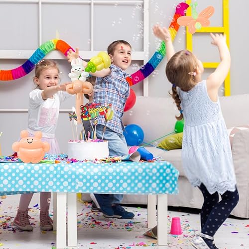 Miniatura 168 de Paquete de 260 globos largos, 100 globos negros de animales torcidos, globos mágicos largos de látex grueso para modelos de animales, Halloween