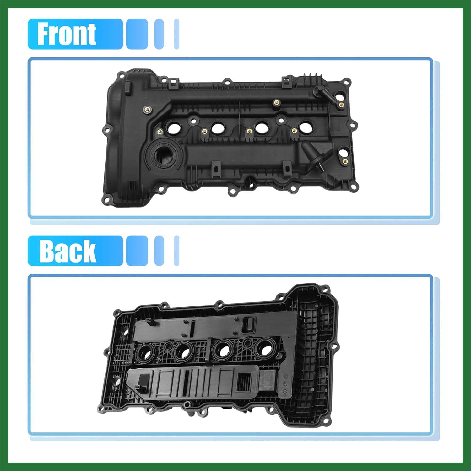 Motoforti Engine Valve Cover Valve Rocker Cover for Hyundai Elantra 1.8L 2011-2016 for Hyundai Elantra Coupe 1.8L 2013 No.224102E000 Long-lasting