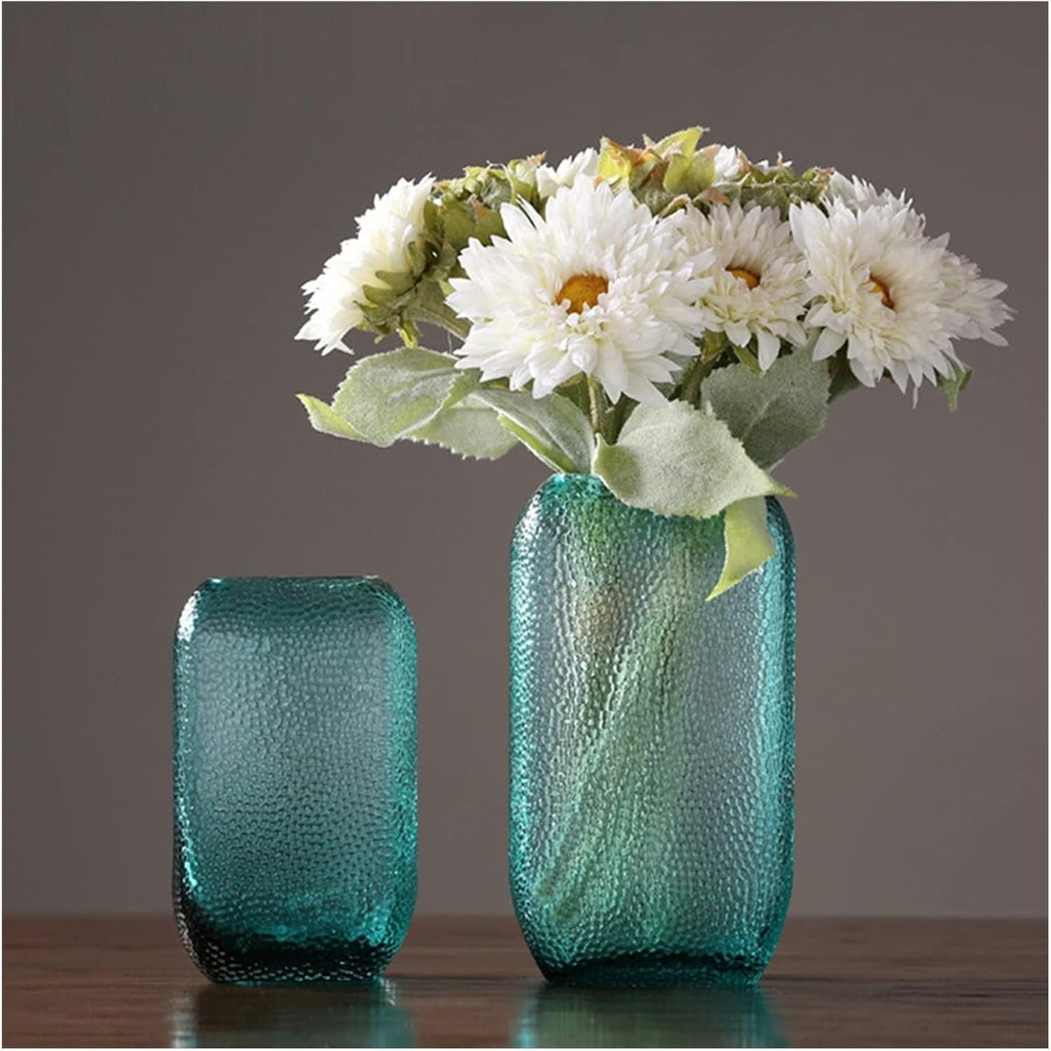 Vase Stylish and Simple American Transparent Vase Creative Living Room Glass Hydroponic Vase Home Decoration Suitable for Dining and Living Room Home decoratio(Small)