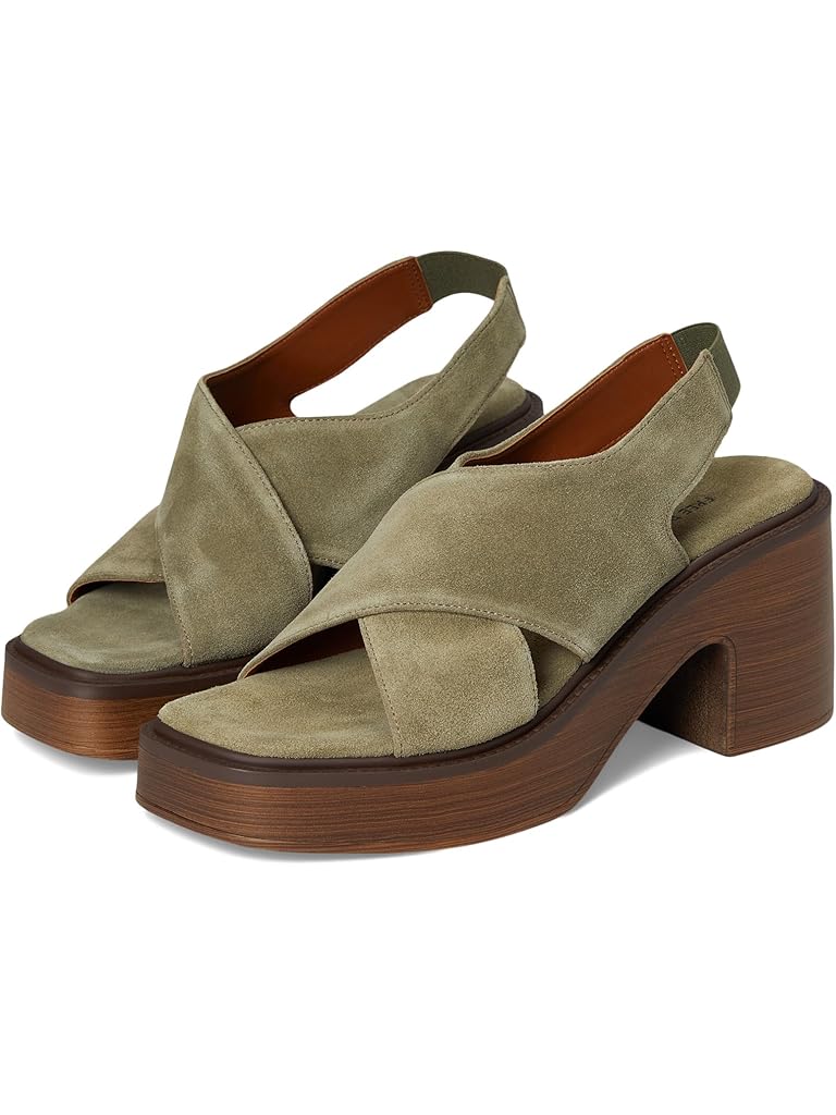 Olive Free People Cora Platform Clogs