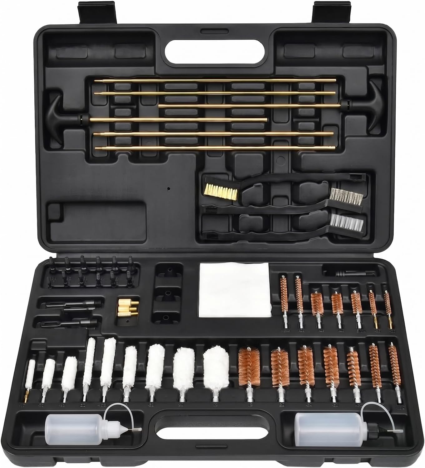 GLORYFIRE Gun Cleaning Kit Universal for Guns, Gun Brushes for Pistol, Handgun, Shotgun, Elite Brass Rods and Wire Rope, Hunting Gear Gun Accessories for Men