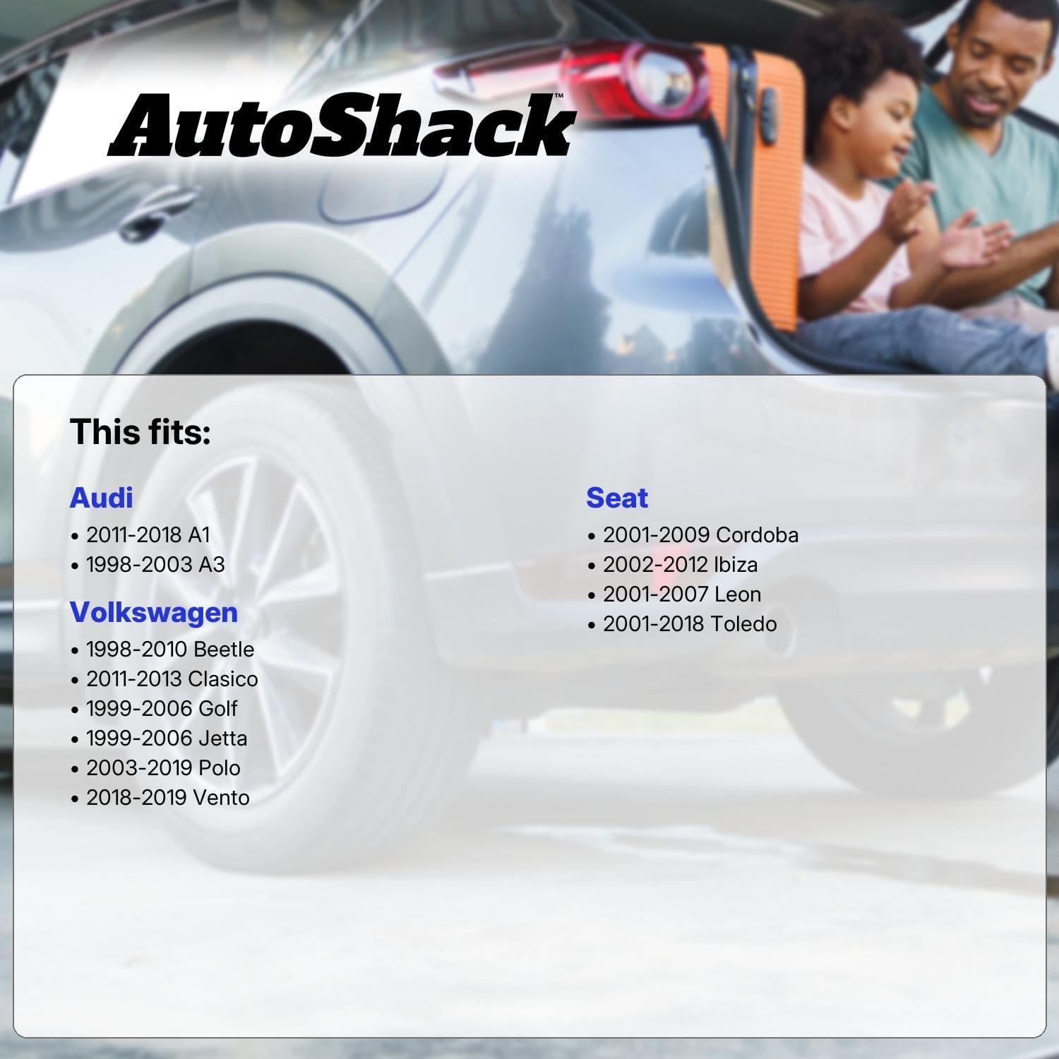 AutoShack Front Vented Drilled & Slotted E-Coated Brake Rotors 2-PC Set Replacement for 1998-2011 Volkswagen Beetle 2002-2012 Seat Ibiza 2011-2018 Audi A1 ShadowGuard 11.33" (287.7 mm)