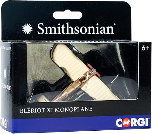 Vista 2 de Corgi Diecast Smithsonian Collection Bleriot XI Monoplane Miniature Scale Display Model Aircraft CS91301
