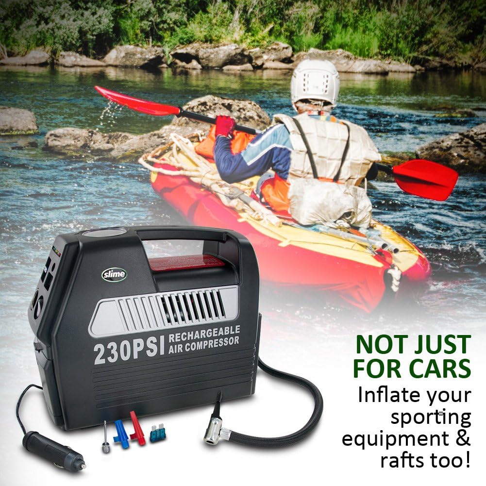 Slime COMP 07 Rechargeable 12-Volt Tire Inflator