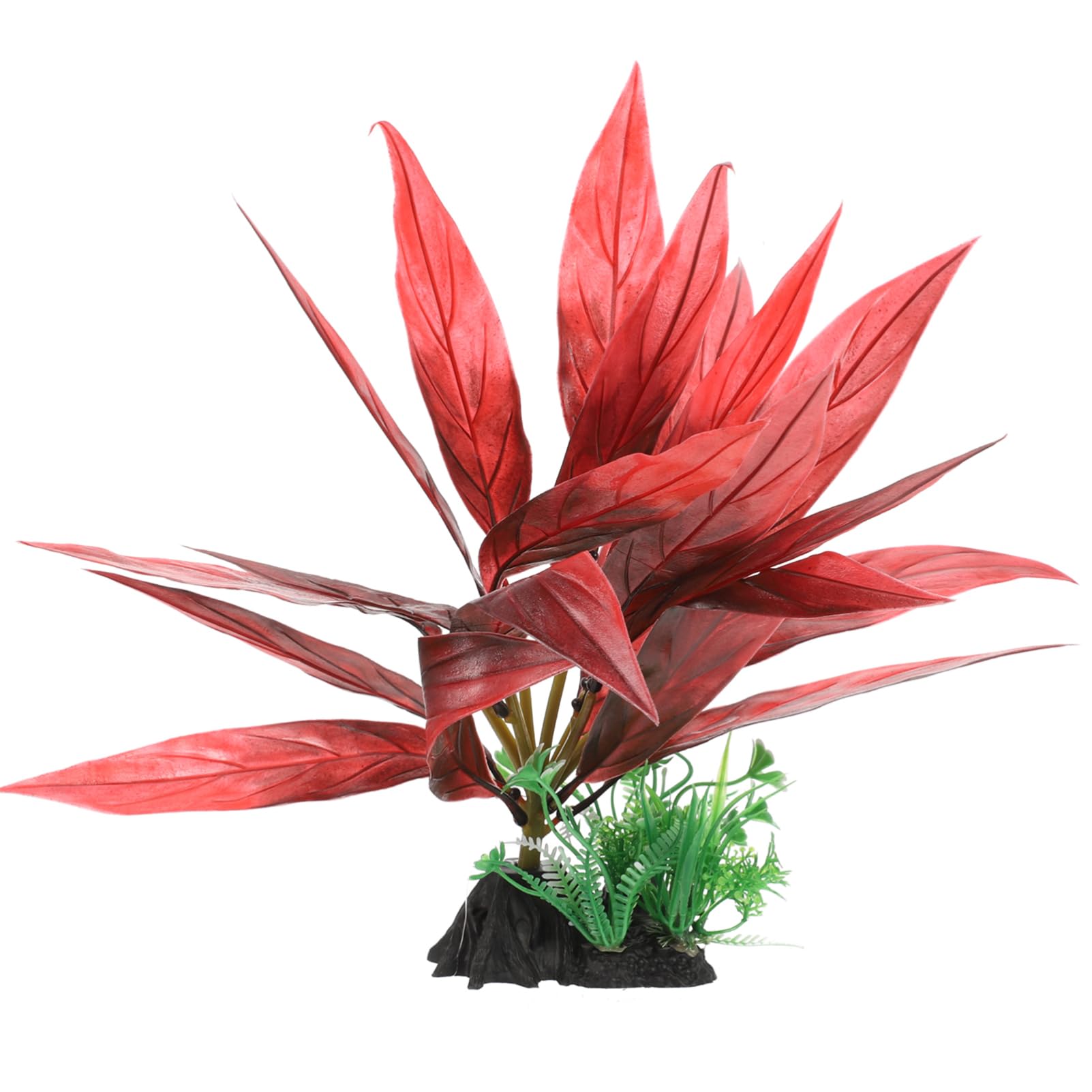 POPETPOP 4 Piezas paisajismo del Acuario Planta de Acuario doméstico decoración del del hogar Planta Artificial Adornos Plantas de flotantes Hierba del