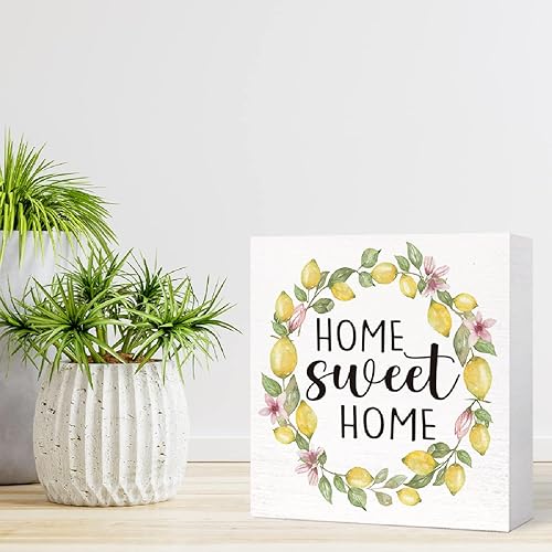 Miniatura 7 de Letrero de madera de madera para el hogar, decoración de escritorio para el hogar, oficina, cocina, escritorio, cubículo, mesa, estante de mesa,