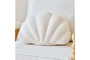 Ivory Seashell Throw Pillows: Aesthetic Charm for Your Home