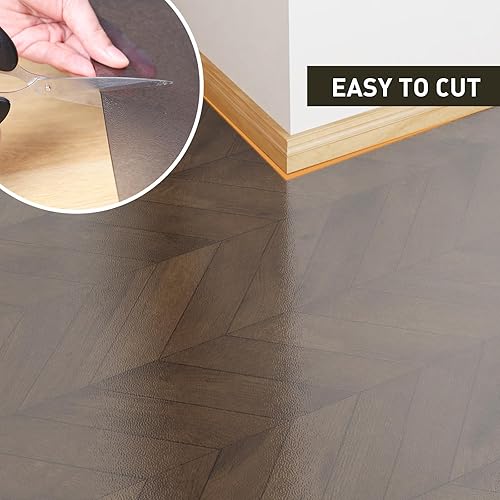 Miniatura 69 de Tapete de plástico transparente para debajo de la mesa de comedor, 4 pies, redondo, antideslizante, impermeable, alfombra de vinilo para el hogar