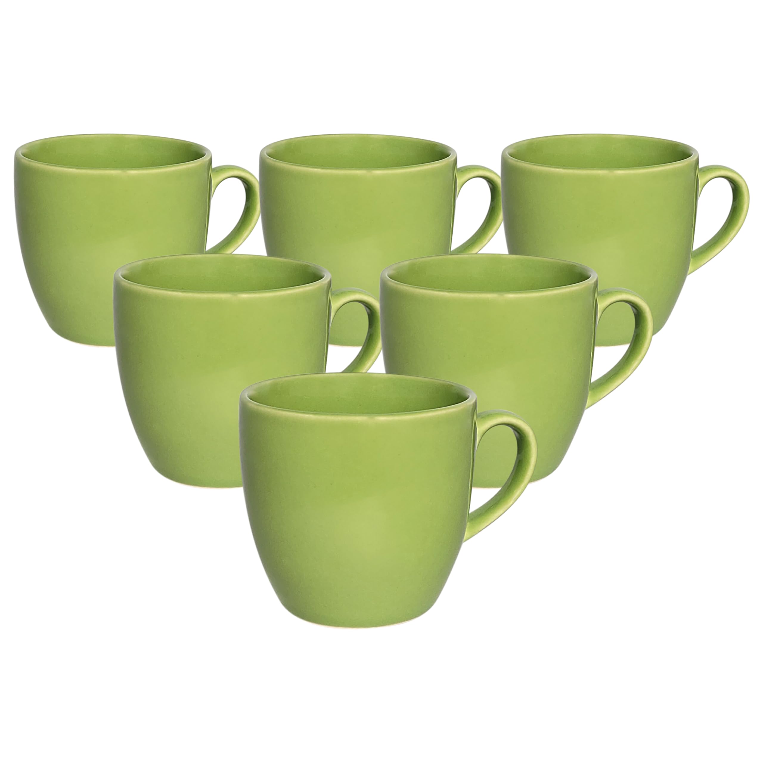 FARKRAFT Tea Cups Green Matt Ceramic Tea/Coffee Cup Set - 6, 150 ML Each, Round Shape, Microwave Safe, Ideal for Home, Office, or Hotel Use - Green (B0CRZ343R5) Amazon Price History, Amazon Price Tracker