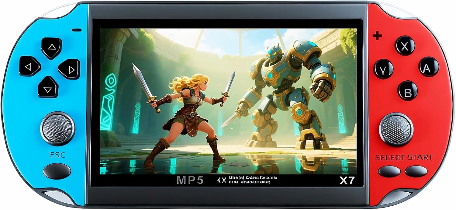 4.5 Inch Retro Game Console Multiple Simulators Built-in Free 3000 Games Support Video/Music Portable Children's Puzzle Device/Toys Electronic Game Kid's Travel Companion