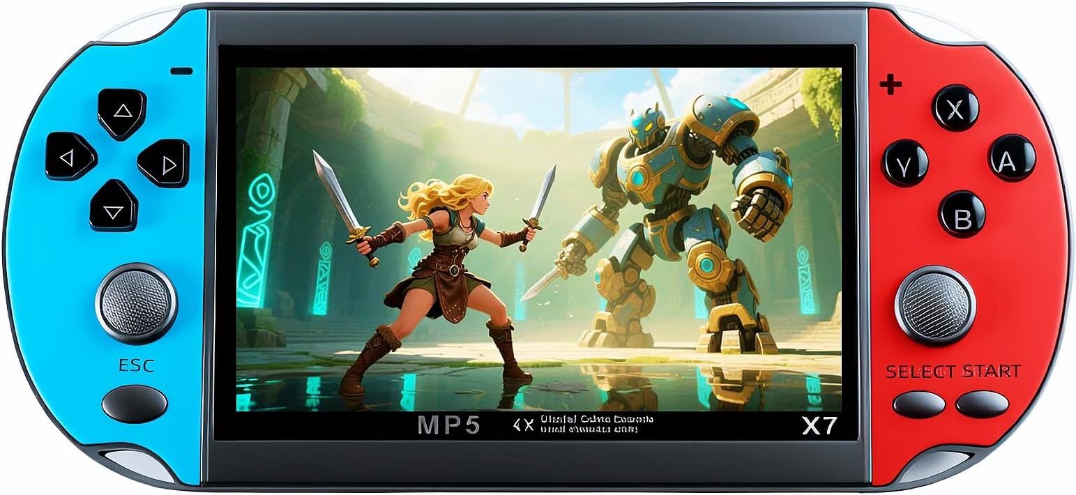 4.5 Inch Retro Game Console Multiple Simulators Built-in Free 3000 Games Support Video/Music Portable Children's Game Device/Toys Electronic Game Kid's Travel Companion