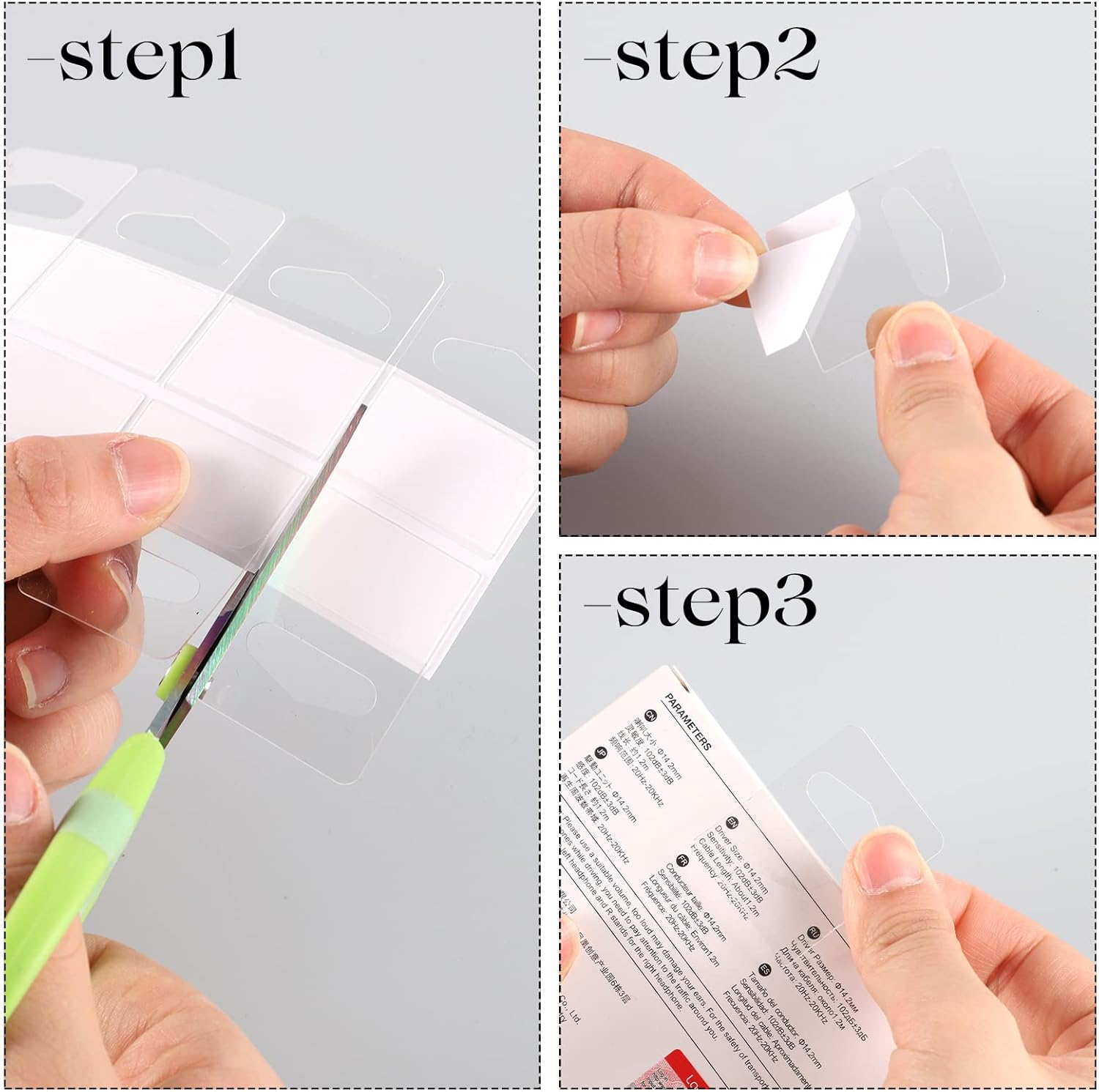 Prudiut 1000 Pcs Hang Tabs Slot Hole Hang Tags Self-Adhesive Hanging Tabs Heavy Duty Display Tags for Hanging Retail Displays(1-5/8" X 1-1/4")