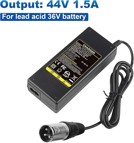 Miniatura 2 de Fancy Buying - Cargador de 44V para batería de plomo ácido de 36V Razor MX500 MX650, GT GT750, Izip I600 I750 I1000 Mongoose M750 Patinete eléctrico