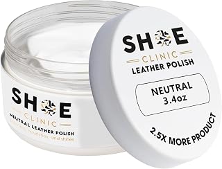 Shoe Clinic Leather Polish | Quick Drying Color Restorer & Conditioner for Dress Shoes, Sneakers, Boots, Heels & Sandals