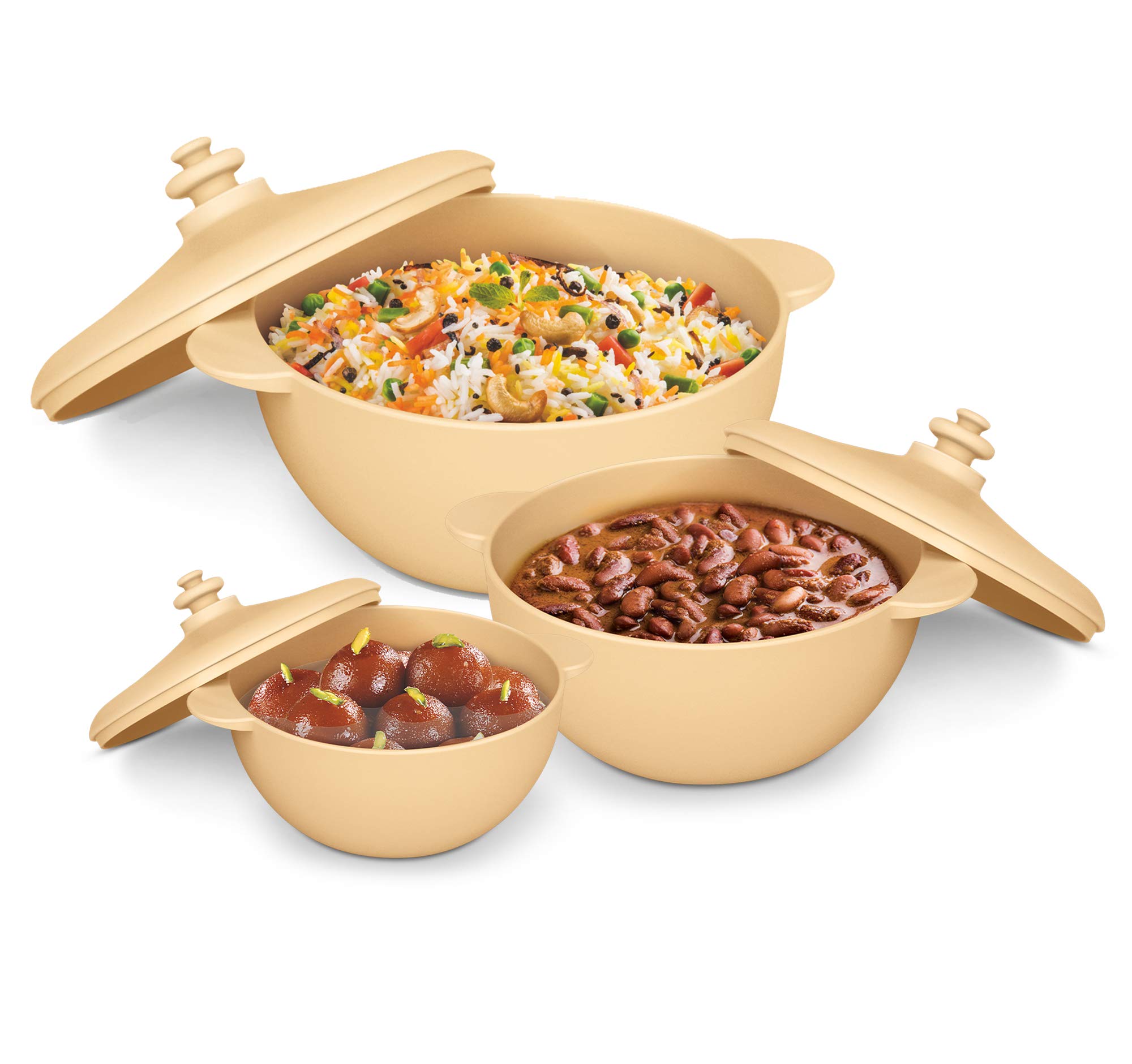 See full amazon price history chart for Milton Micro Plastic Casserole Set of 3, Ivory Milton Micro Plastic Casserole Set of 3, Ivory (B084QSDHC2) Amazon Price History, Amazon Price Tracker