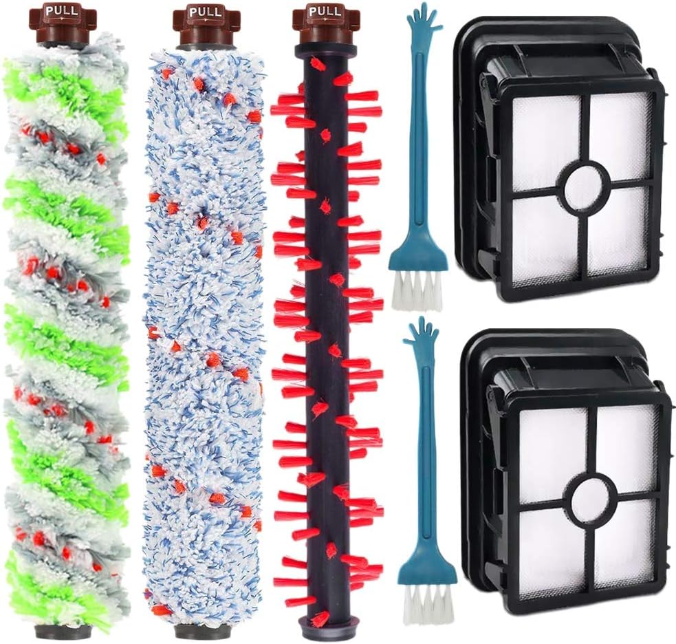Shumo Compatible with Crosswave 2306 Multi-Surface Pet Brush Roll 1934 Area Rug Brush Roll Multi-Surface 1868 Brush Roll 1866 Vacuum Filter Replacement Kit