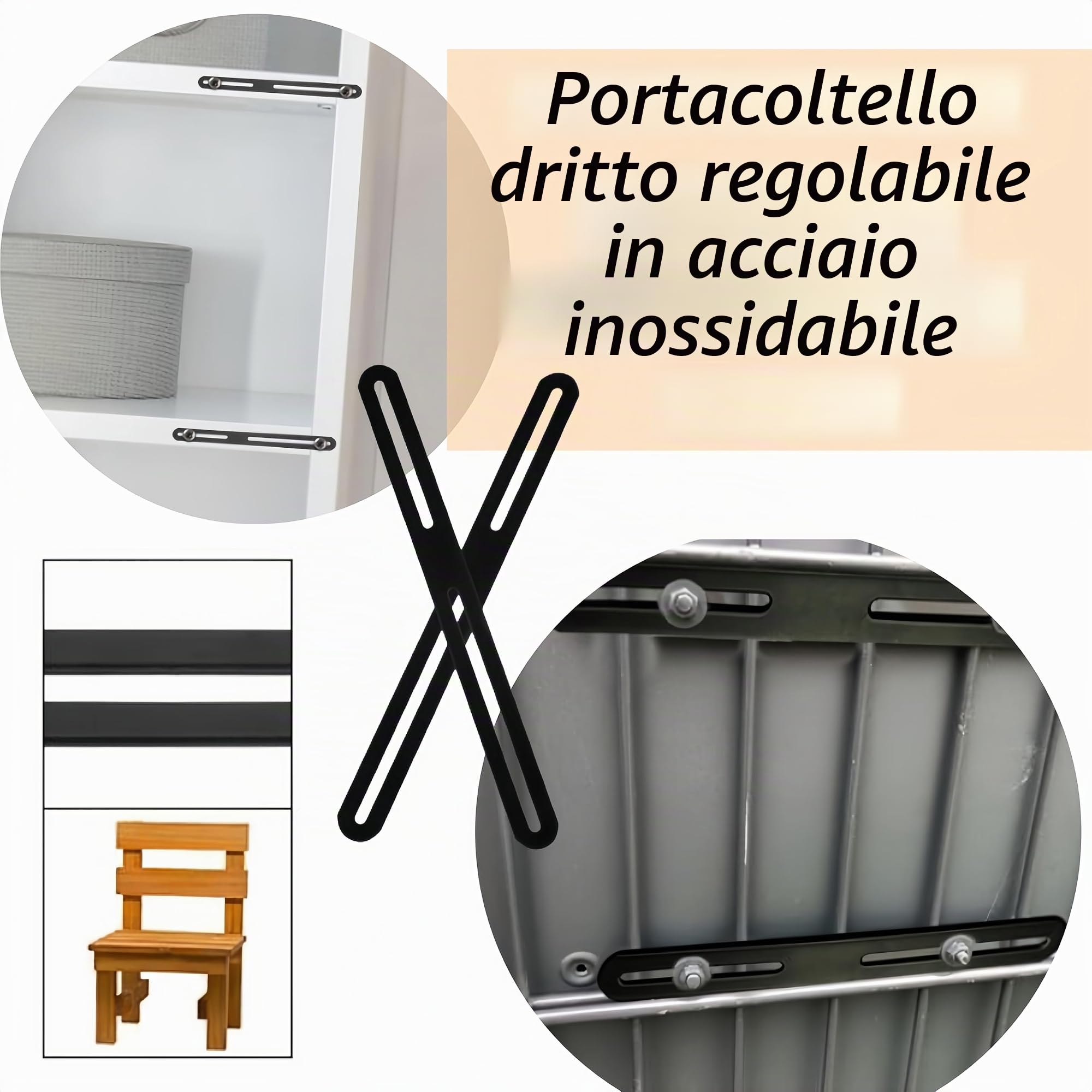 2 pezzi recinzione pali di fissaggio per cassetta delle lettere, a doppia asta, per recinzioni