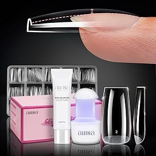 AILLSA Kit de extensión de uñas cuadradas med...