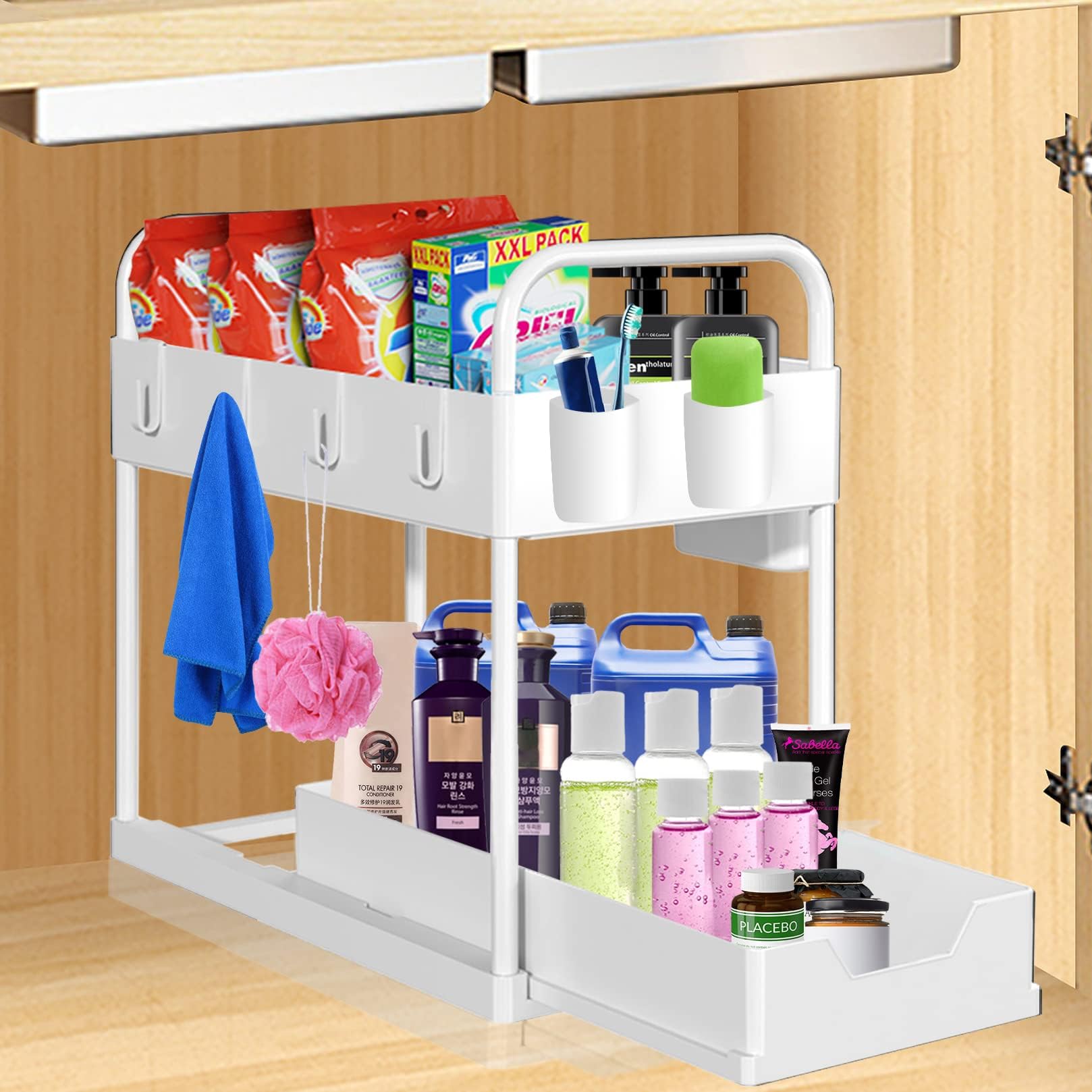 2 Pièces Armoires De Cuisine Porte Boîte De Rangement Boîte