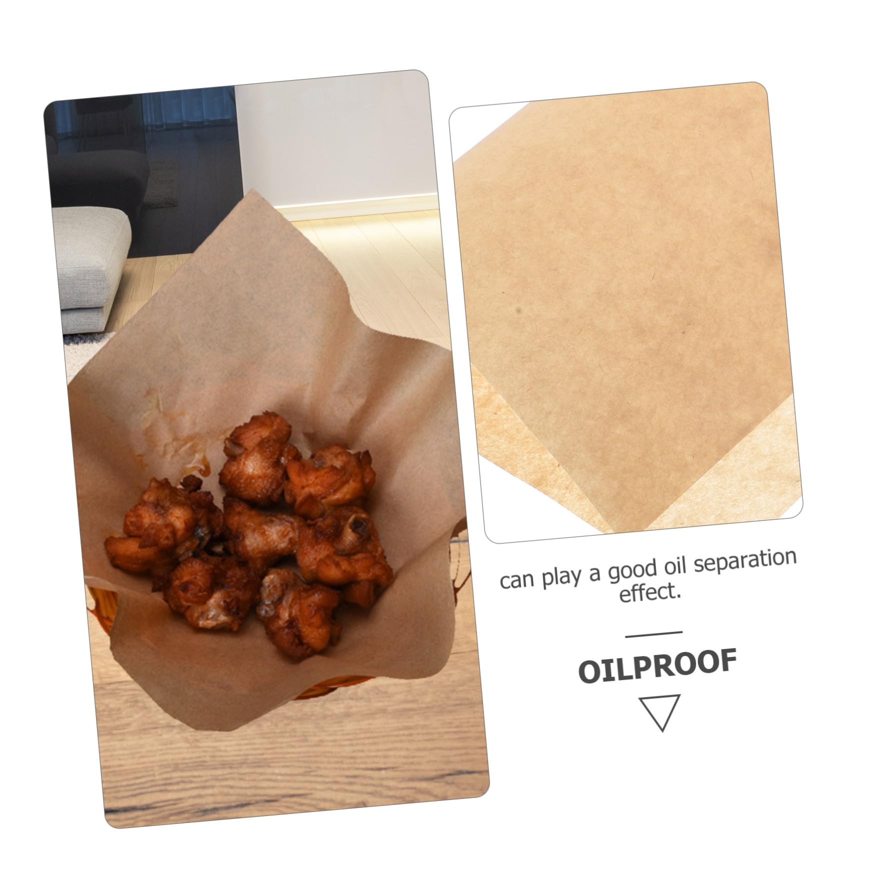 Homoyoyo 500 Feuilles De Papier Sulfurisé Non Blanchi Papier Sulfurisé Pour Pâtisserie Pour Four Pour Pâtisserie
