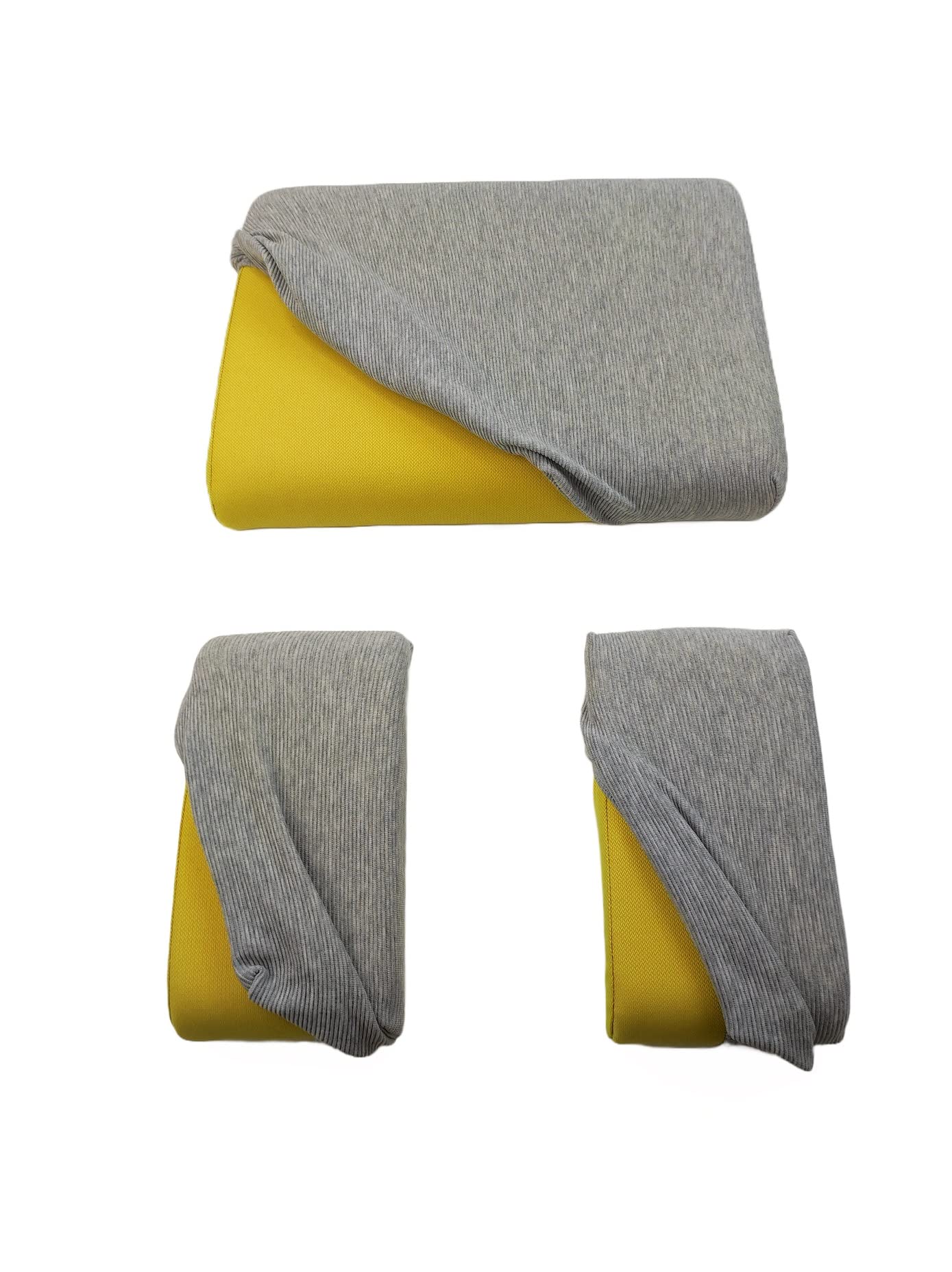 ergositting Set Fodere elasticizzate colore Grigio Chiaro per sedia ergonomica - 3 pezzi (sedile + 2poggiaginocchia)