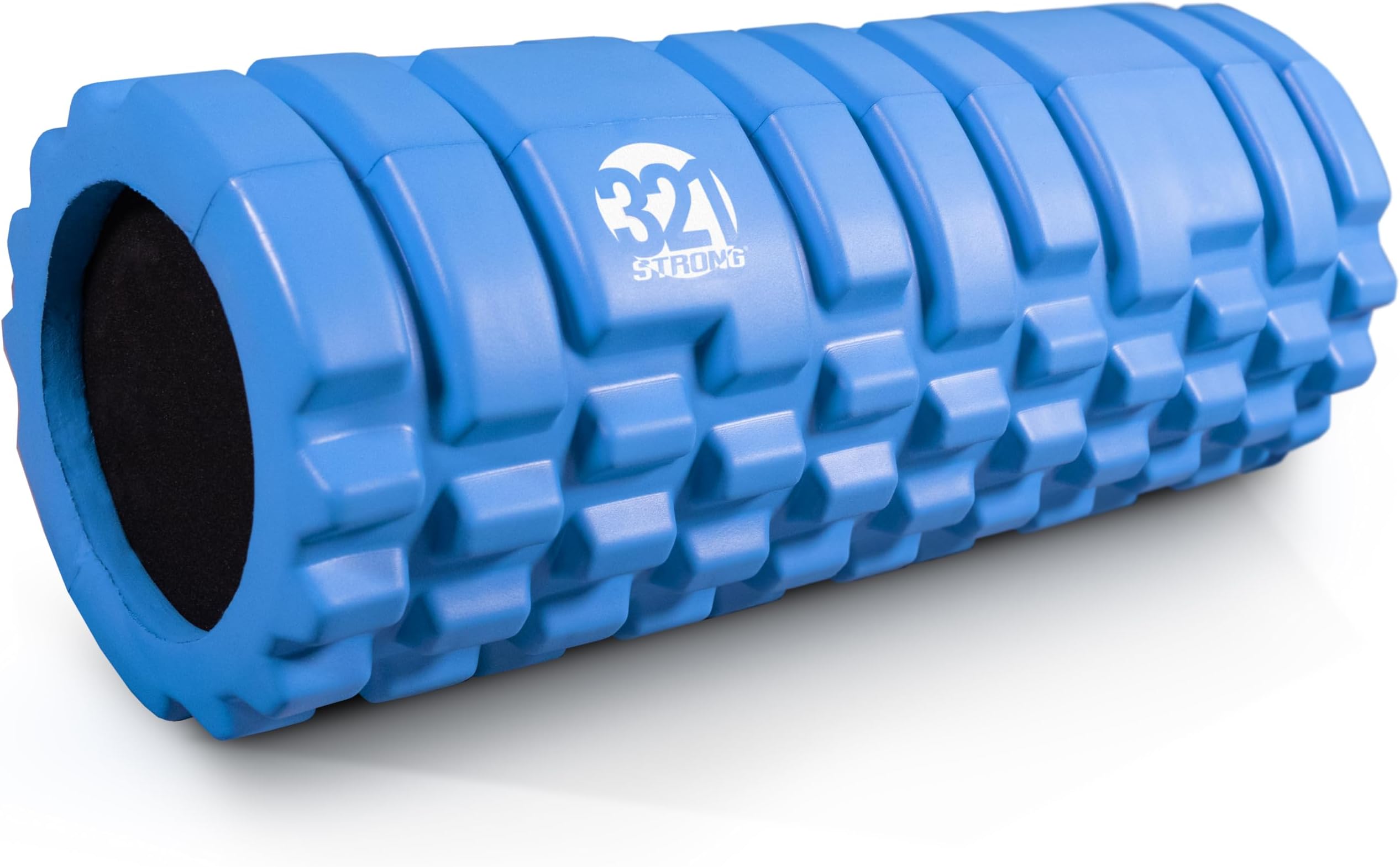 321 STRONG Foam Roller - Extra Firm High Density Deep Tissue Massager with Spinal Channel