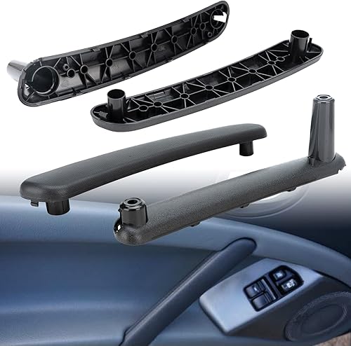 Tirador de puerta interior izquierda y derecha compatible con Mitsubishi Eclipse 2006-2012 Reemplazo # 7221A069HA 7221A070HA