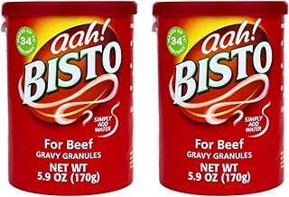Bisto Gravy Granules, 5.9 Ounce – Rich and Savory Gravy Mix for Delicious Home-Cooked Meals, Perfect for Roasts, Mashed Potatoes, and Comfort Food Favorites (Pack of 2)