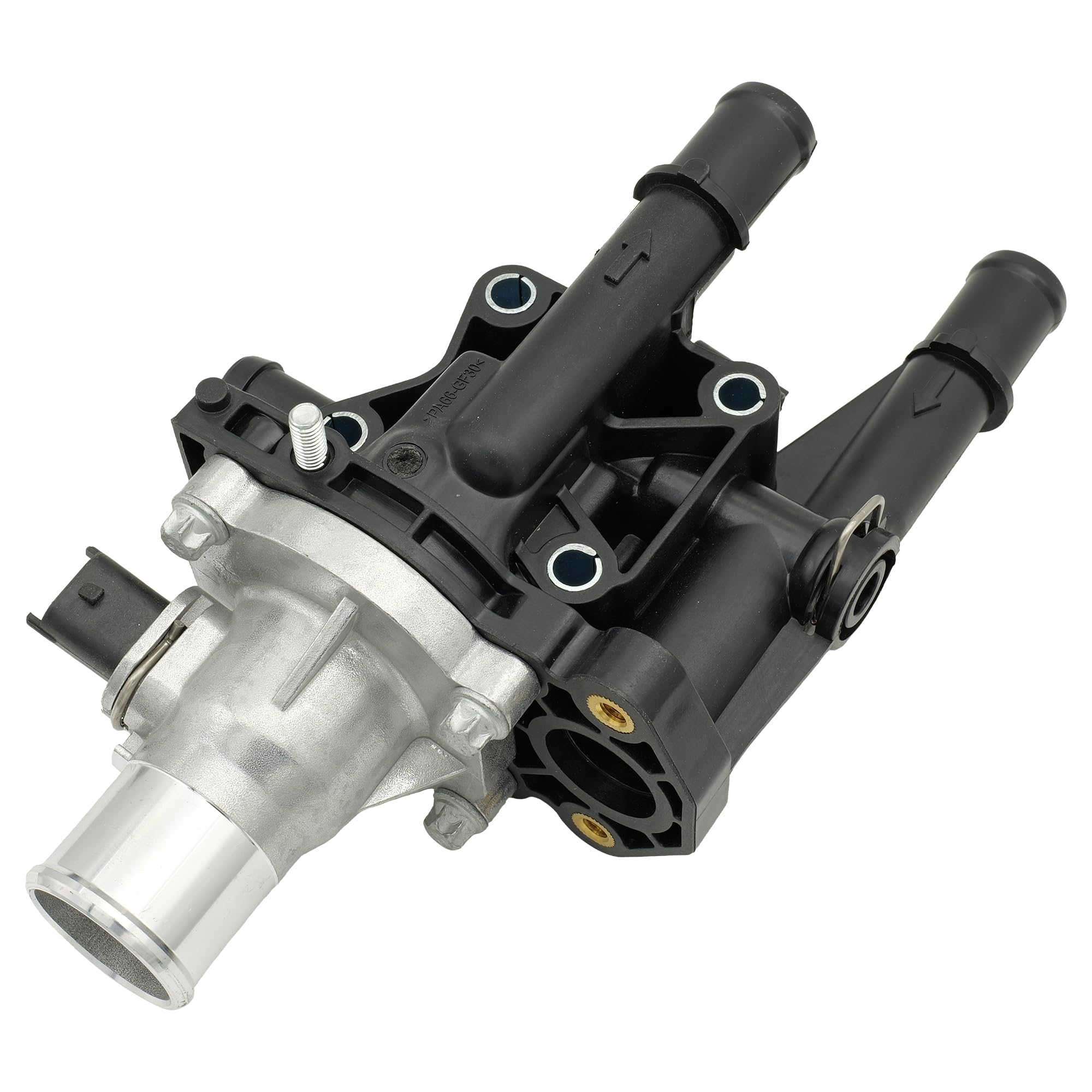 25189437 Engine Coolant Thermostat Housing Assembly Water Outlet for 2009 2010 2011 Chevy Chevrolet Aveo, 2009 10 11 Aveo5, 2009 Pontiac G3 G3 Wave 1.6L 96984102 15-81766 25199826
