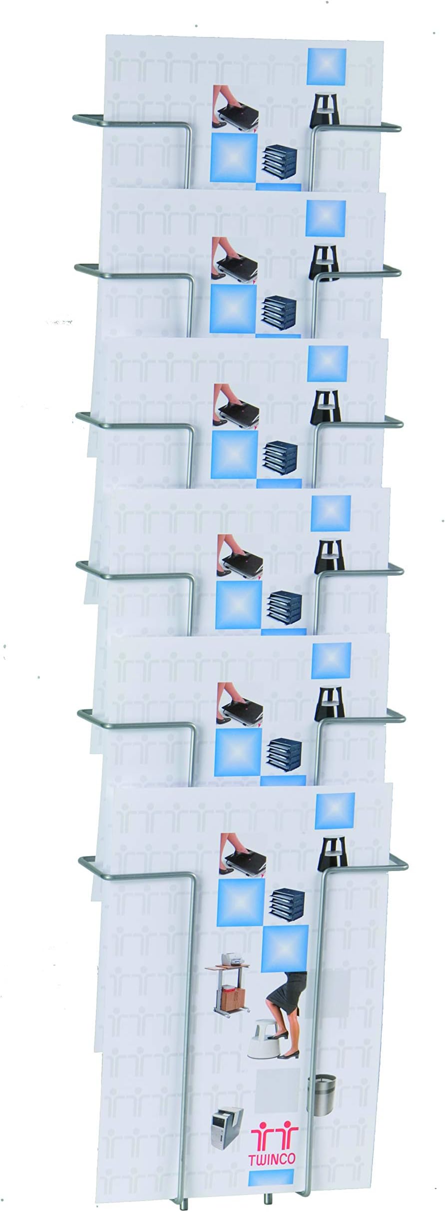 TWINCOA4 6 Compartment Literature Holder