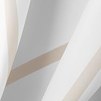 Vista 8 de mDesign - Cortina de ducha de tela de fácil cuidado con ojales reforzados, para duchas y bañeras, lavable a máquina, diseño de zigzag, 72” x 72