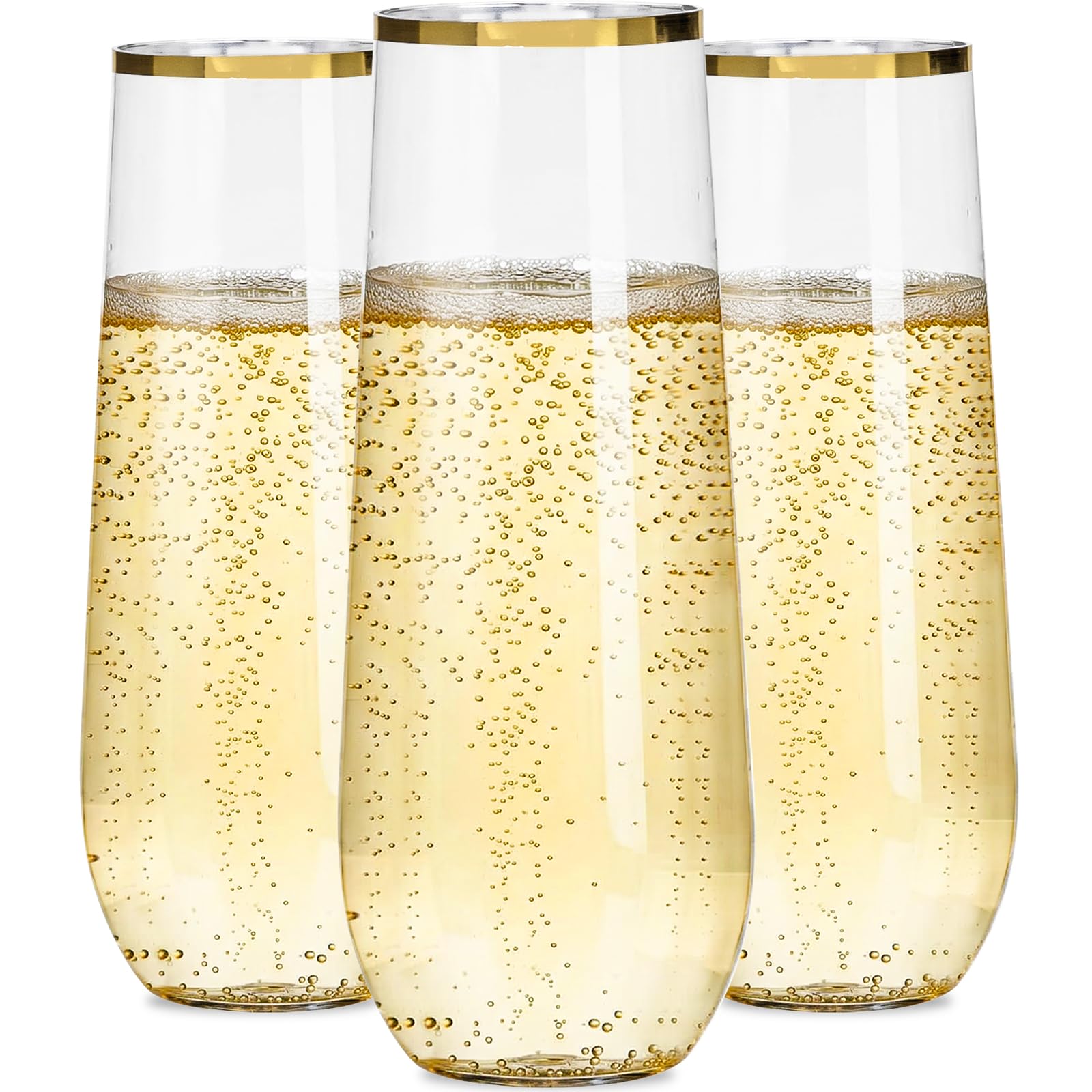 Ciaell 30 Pack Pink Plastic Wine Glasses for Weddings Parties — Amazon image 10