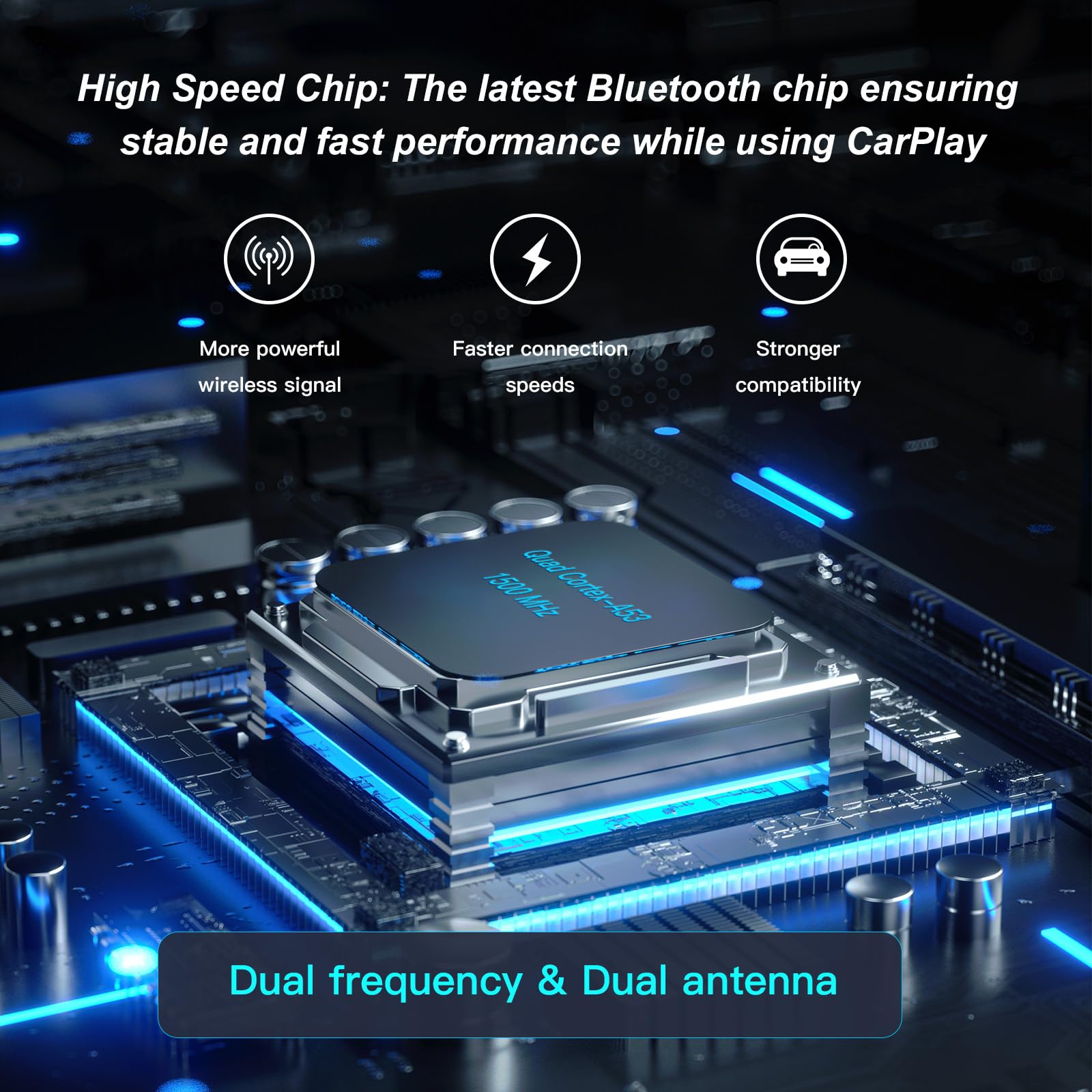 CarPlayBox wireless con scheda Netflix/YouTube/TF Converte CarPlay cablato in un adattatore wireless per auto CarPlay cablata di fabbrica