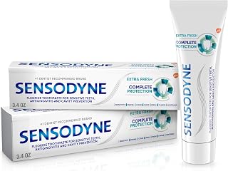 Sensodyne Complete Protection Sensitive Toothpaste for Gingivitis, Sensitive Teeth Treatment, Extra Fresh - 3.4 Ounces (Pack of 12)