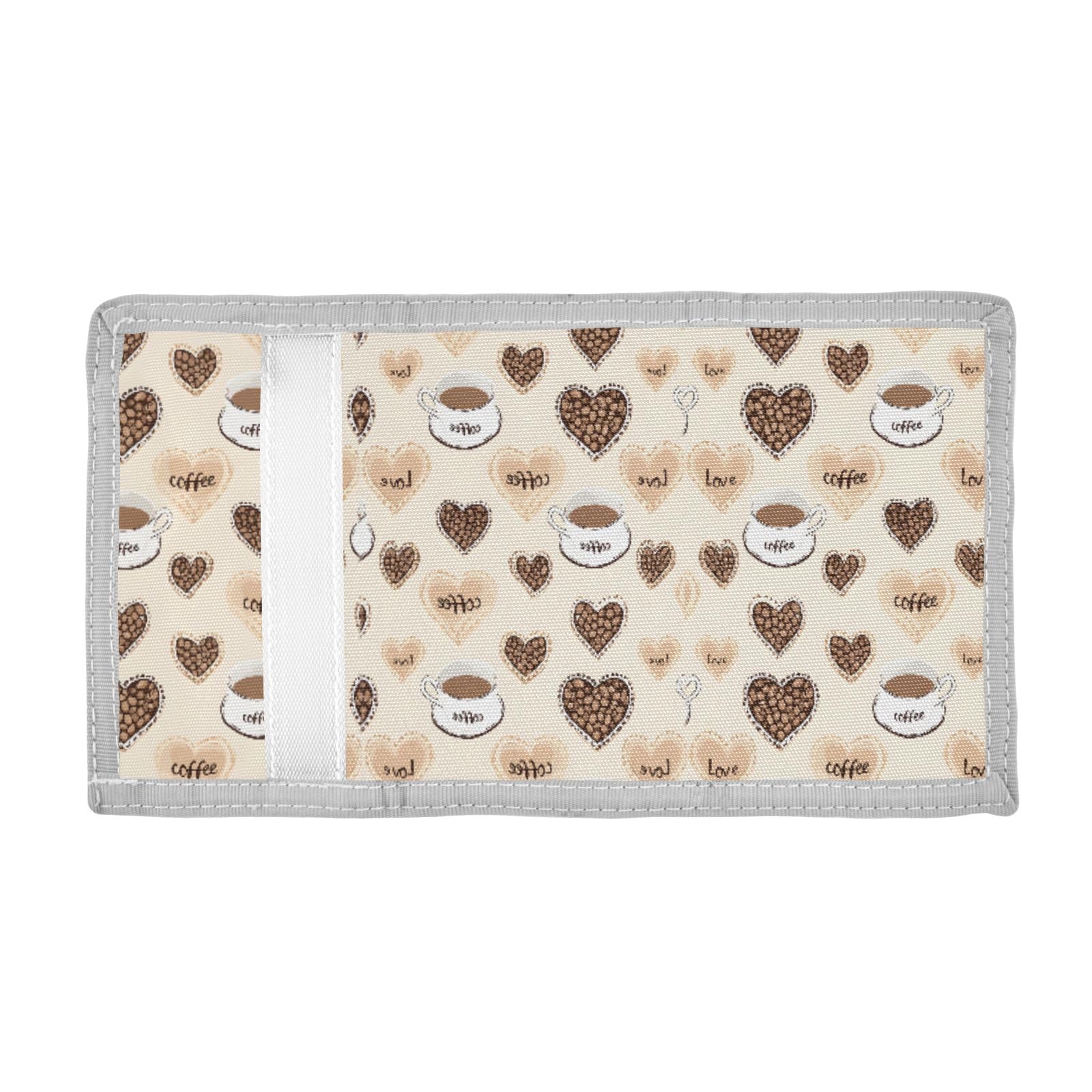 ALAZA Kids Wallets for Boys Girls Toddler Trifold Wallet Children Small Love Coffee with Zipper Coin Pocket