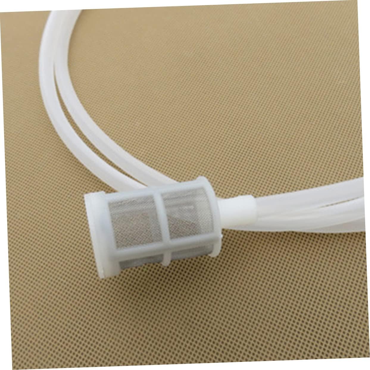 Mikinona 2Pcs Water Siphon Pump Kit with Filter Screen for Gasoline Oil Water Transfer High Flow Hose Lightweight Suction Hose for Fuel Transfer and Home Use