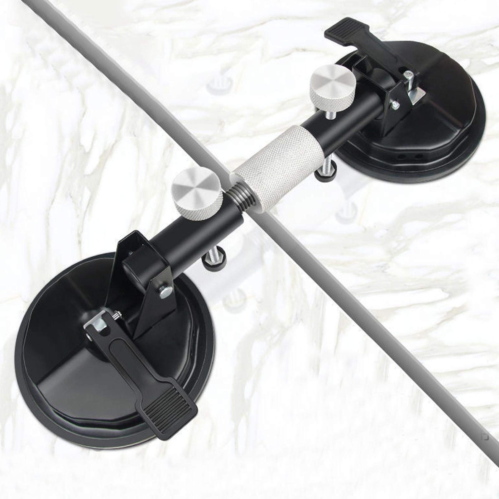 Vakuum Saugnapf Bodenlücken-Fixierwerkzeug,Naht-Setter-Spannwerkzeug,Aluminium Saugheber,Glas Sauger Werkzeug für die Reparatur von Laminat-Bodenlücken