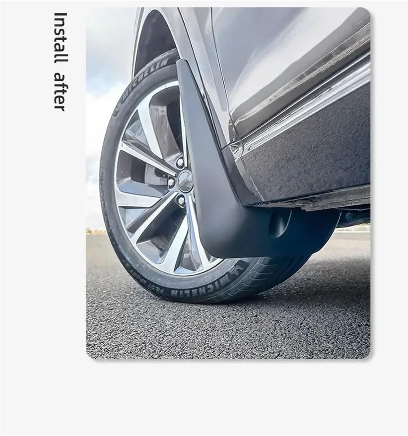 Wheel Mudguards Front & Rear Mud Flap Splash Guard Mudflaps Fender Car Accessories 4 Pcs Compatible with Volvo EX30 2025