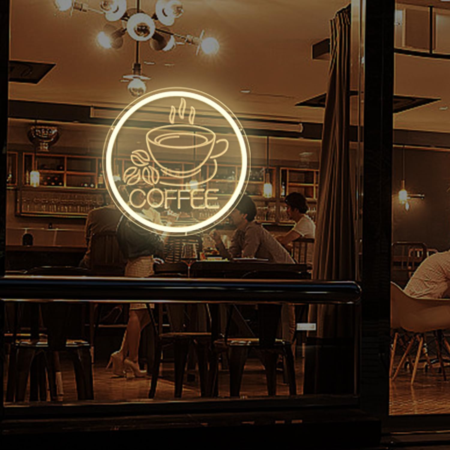 Amazon.co.jp: JanHune コーヒーネオンサイン LEDネオンコーヒーバー