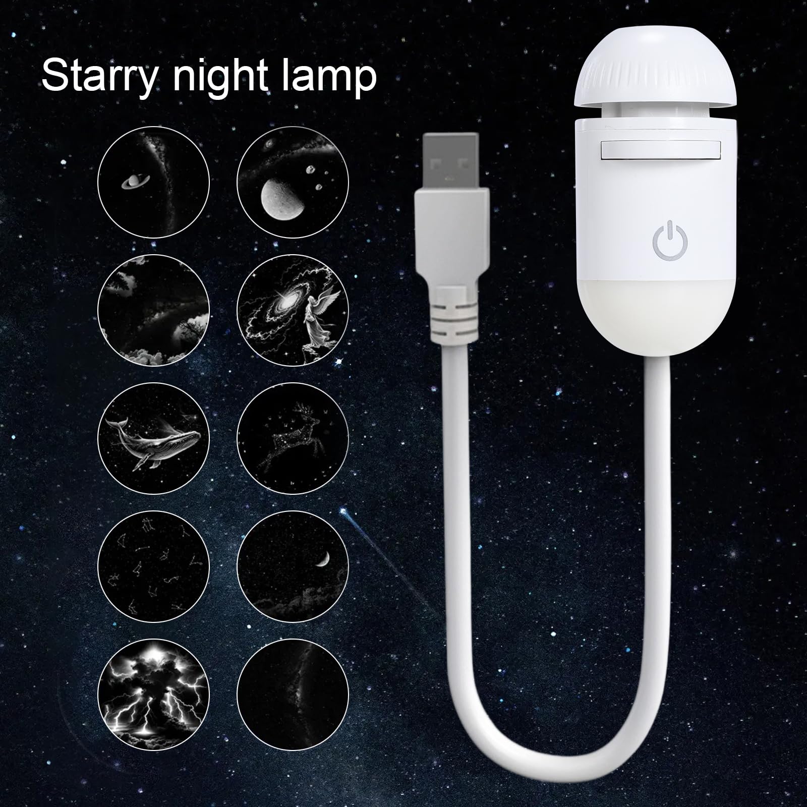 Veilleuse projecteur d'étoiles, lampe LED nébuleuse pour plafond, lumière d'ambiance USB ciel étoilé pour chambre à coucher, décoration de chambre d'enfants et d'adultes, affichage galaxie rêveuse