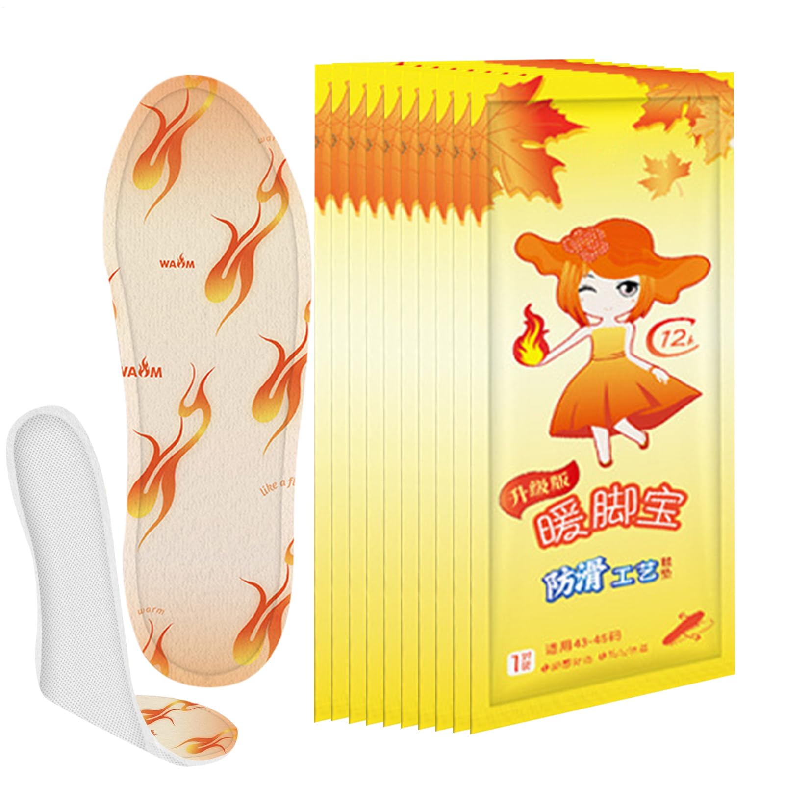 Semelles Intérieures Chauffantes 10 Paires Thermiques Respirables | Semelles d'Hiver pour Chaussures Chauffe-Pieds Pour Femmes Hommes Randonnée Pêche Camping Travail Intérieur