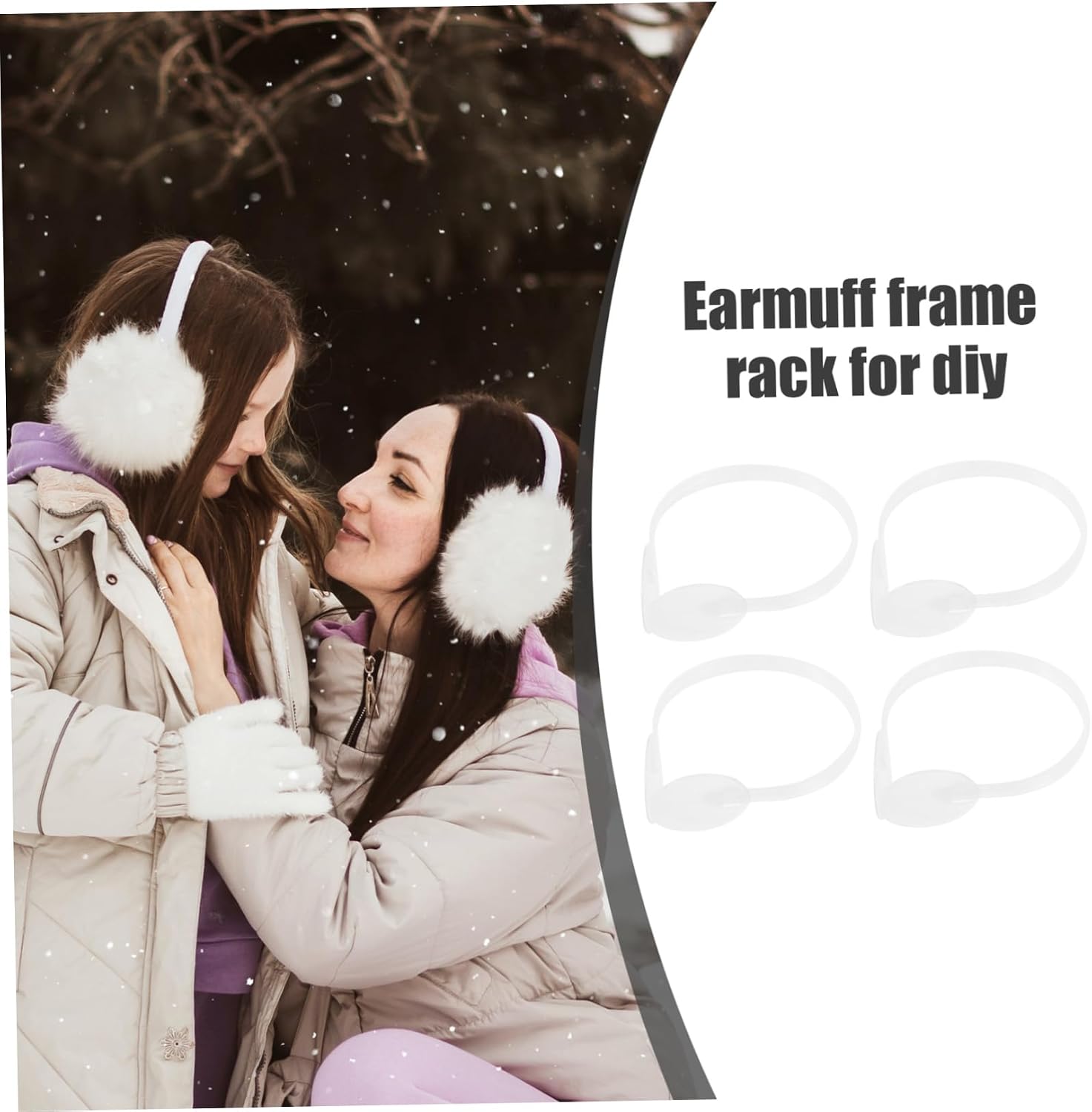 4pcs Earmuff Frame Holder Rack Ear Muffs Frame Shelves for Safety Earmuffs
