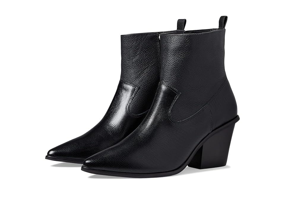 KAANAS Hague Cowboy Bootie (Black) Women's Shoes INTERNATIONAL SHIPPING