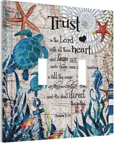 Vista 1030 de Placa de pared con interruptor de luz de doble interruptor de pared para niños, diseño de dinosaurio, galaxia, espacio exterior, planeta, nebulosa